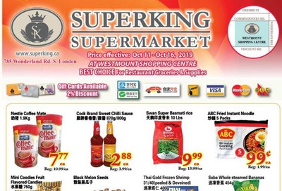 Superking Supermarket (London) Flyer October 11 to 17