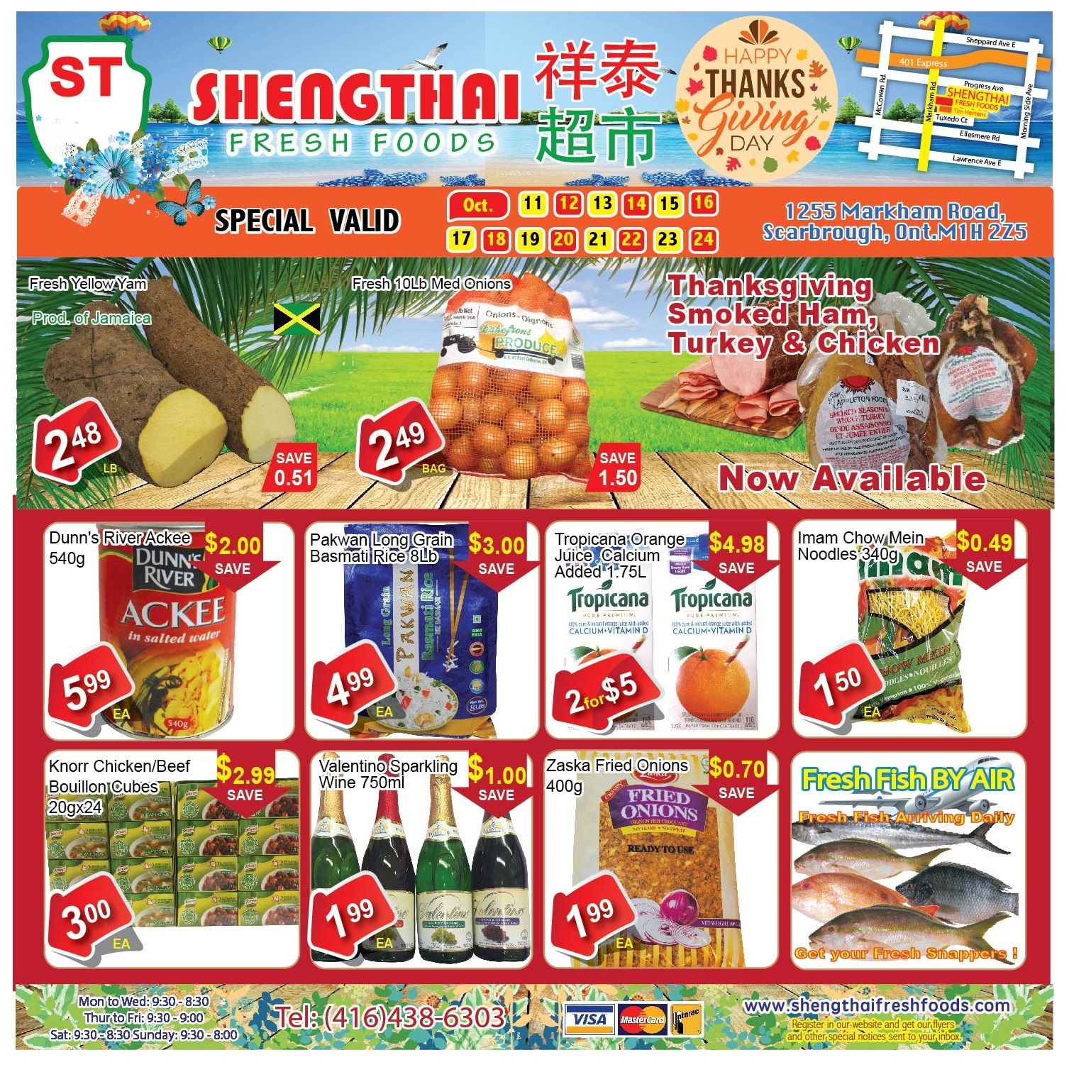 Shengthai Fresh Foods Flyer October 11 to 24