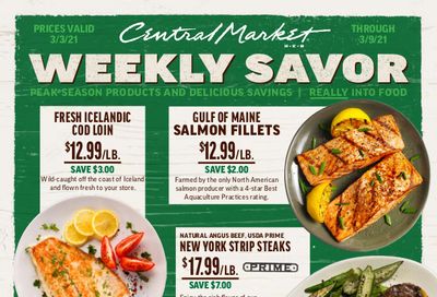 Central Market Weekly Ad Flyer March 3 to March 9, 2021