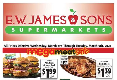 E.W. James & Sons Weekly Ad Flyer March 3 to March 9, 2021