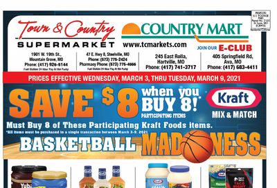 Town & Country Supermarket Weekly Ad Flyer March 3 to March 9, 2021