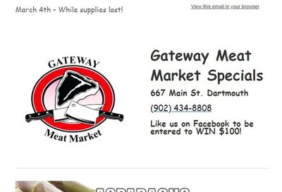 Gateway Meat Market Flyer March 4 to 10