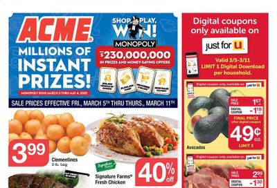 ACME Weekly Ad Flyer March 5 to March 11