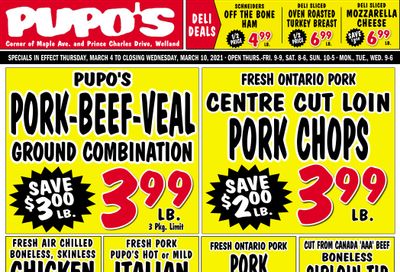 Pupo's Food Market Flyer March 4 to 10