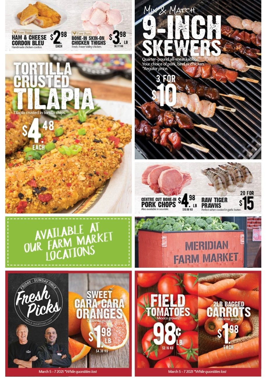 Meridian Farm Market Flyer March 4 to 10