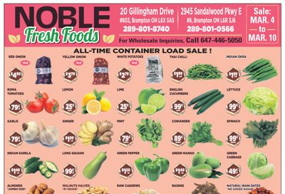 Noble Fresh Foods Flyer March 4 to 10