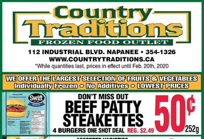 Country Traditions Flyer February 13 to 20