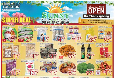 Sunny Foodmart (Don Mills) Flyer October 11 to 17