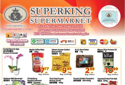 Superking Supermarket (London) Flyer February 14 to 20