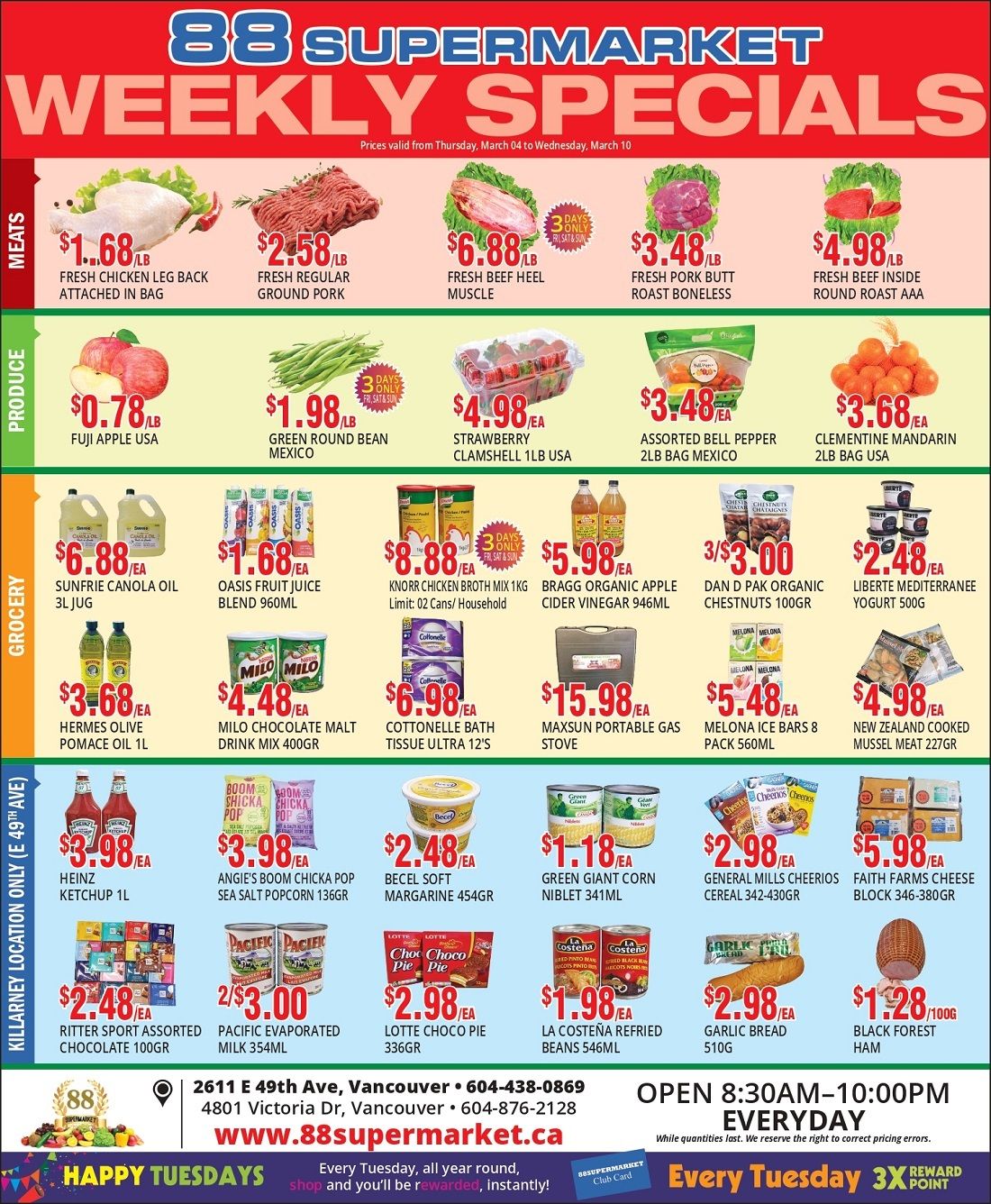 88 Supermarket Flyer March 4 to 10
