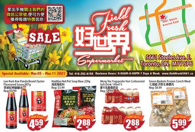 Field Fresh Supermarket Flyer March 5 to 11