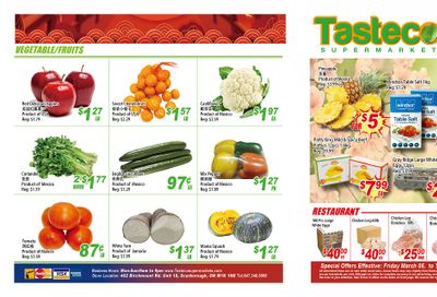 Tasteco Supermarket Flyer March 5 to 11