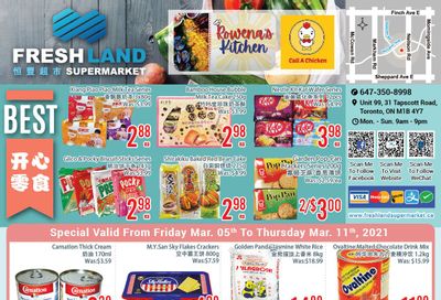 FreshLand Supermarket Flyer March 5 to 11
