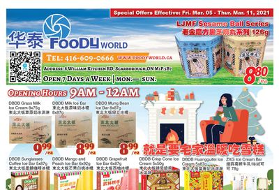 Foody World Flyer March 5 to 11