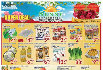 Sunny Supermarket (Leslie) Flyer February 14 to 20