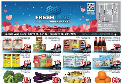 FreshLand Supermarket Flyer February 14 to 20