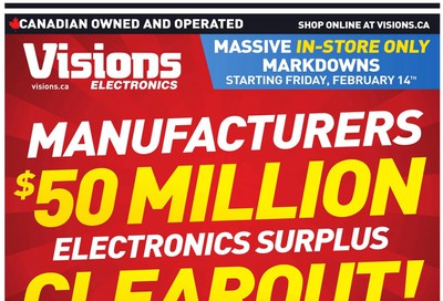 Visions Electronics Flyer February 14 to 20