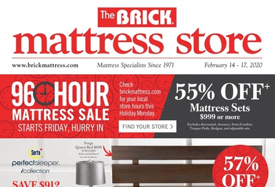 The Brick Mattress Store Flyer February 14 to 17