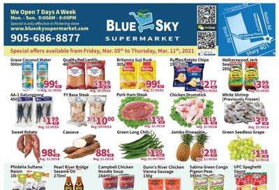 Blue Sky Supermarket (Pickering) Flyer March 5 to 11