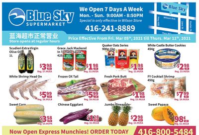 Blue Sky Supermarket (North York) Flyer March 5 to 11