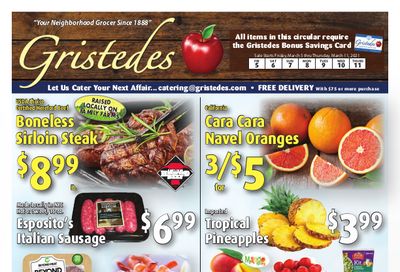Gristedes Weekly Ad Flyer March 5 to March 11, 2021