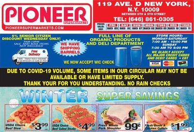 Pioneer Supermarkets Weekly Ad Flyer March 5 to March 11, 2021