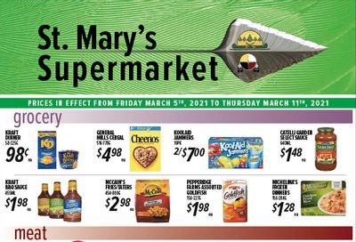 St. Mary's Supermarket Flyer March 5 to 11