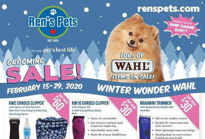 Ren's Pets Depot Winter Wonder Wahl Flyer February 15 to 29