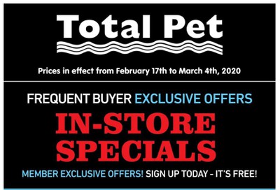 Total Pet Loyalty in-store Flyer February 17 to March 4