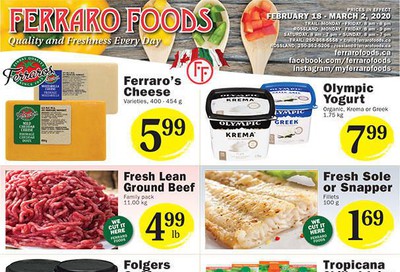 Ferraro Foods Flyer February 18 to March 2