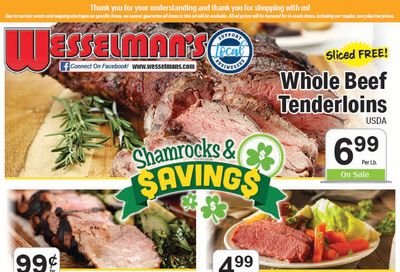 Wesselman's Saint Patrick's Day Special Weekly Ad Flyer March 7 to March 13, 2021