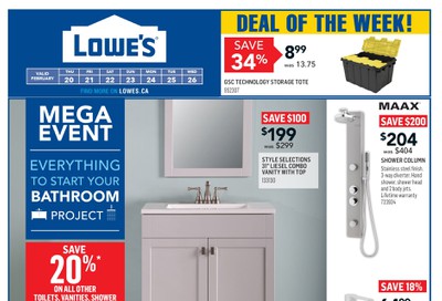 Lowe's Flyer February 20 to 26