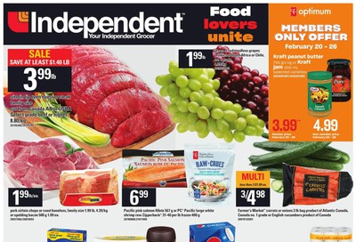 Independent Grocer (Atlantic) Flyer February 20 to 26