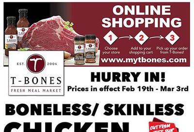 T-Bone's Flyer February 19 to March 3