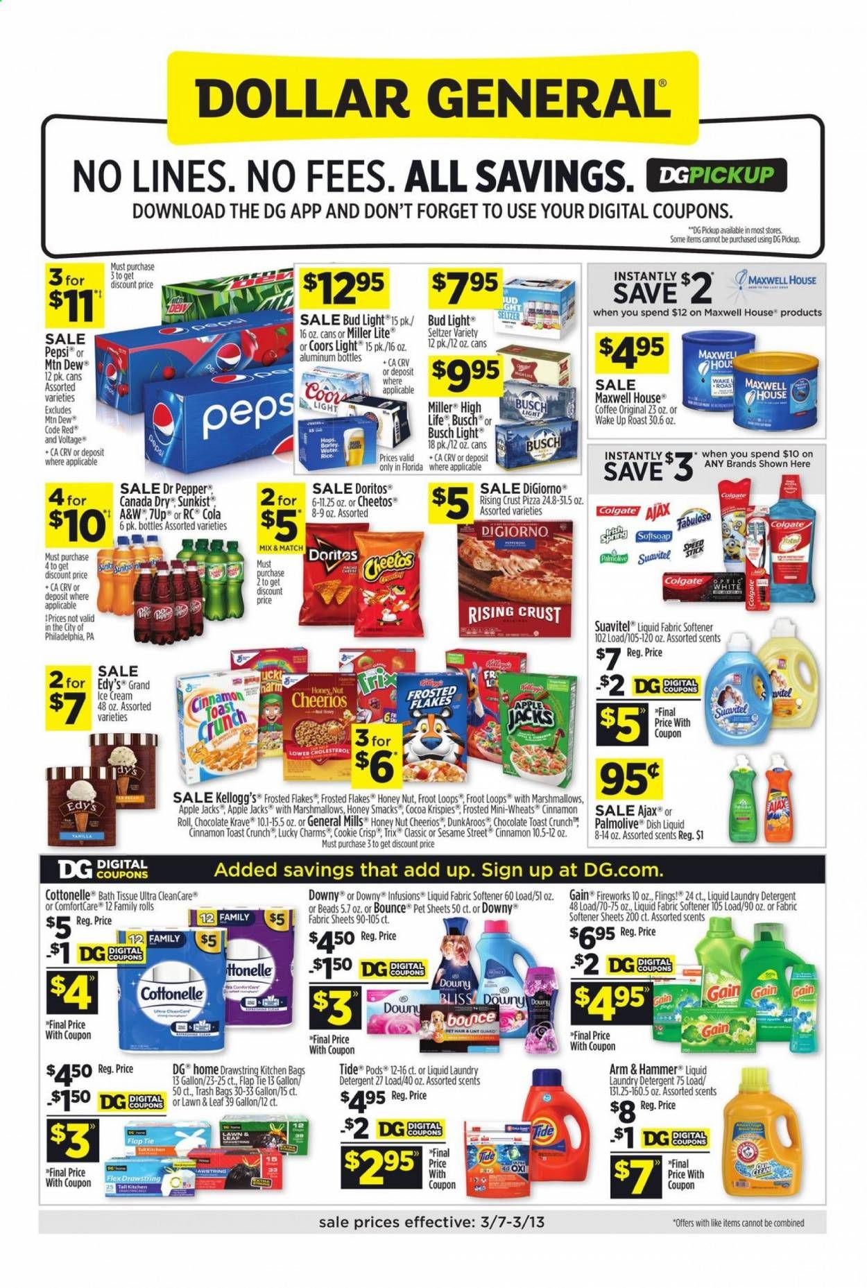 Dollar General (FL) Weekly Ad Flyer March 7 to March 13