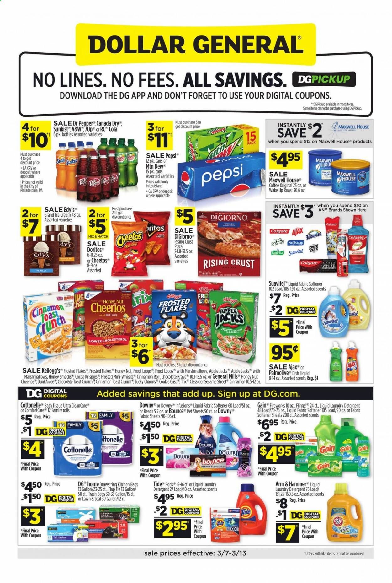 Dollar General (LA) Weekly Ad Flyer March 7 to March 13