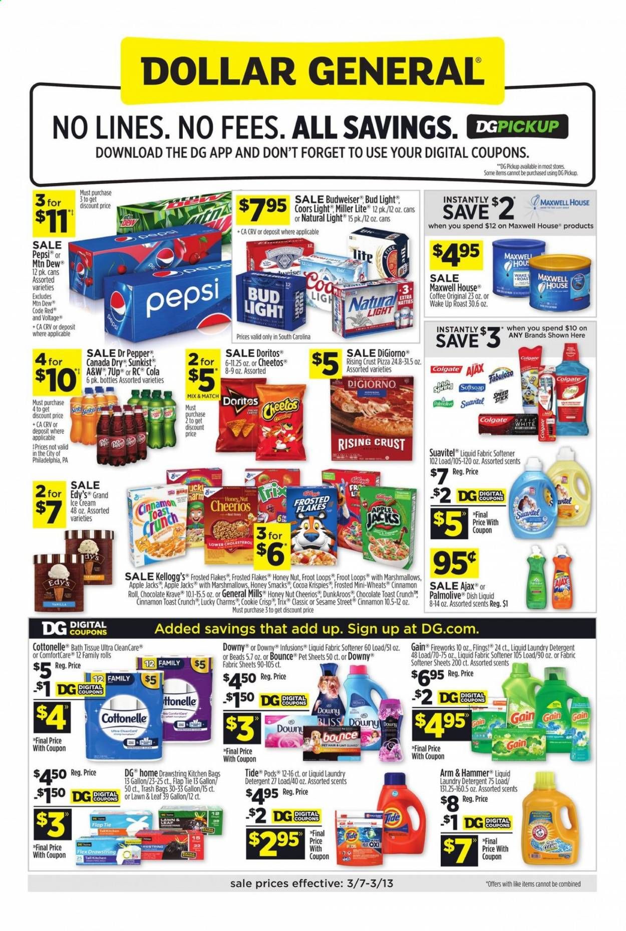 Dollar General (SC) Weekly Ad Flyer March 7 to March 13