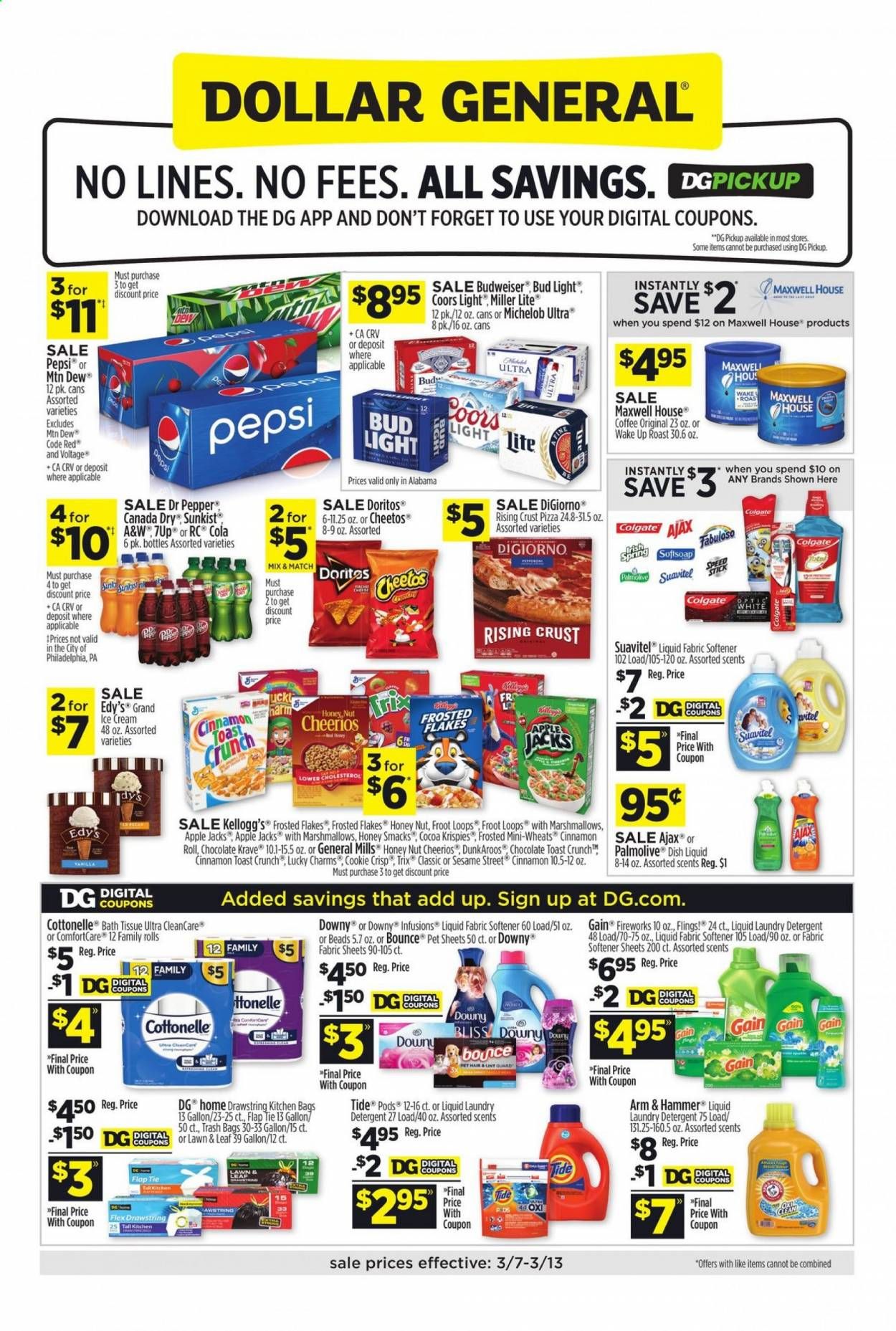 Dollar General (AL) Weekly Ad Flyer March 7 to March 13