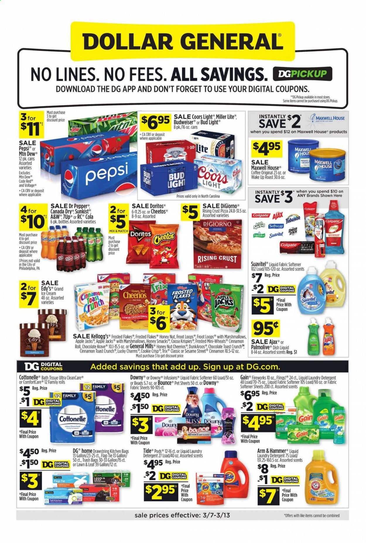 Dollar General (NC) Weekly Ad Flyer March 7 to March 13
