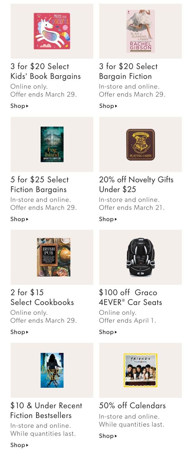 Chapters Indigo Online Deals of the Week March 8 to 14