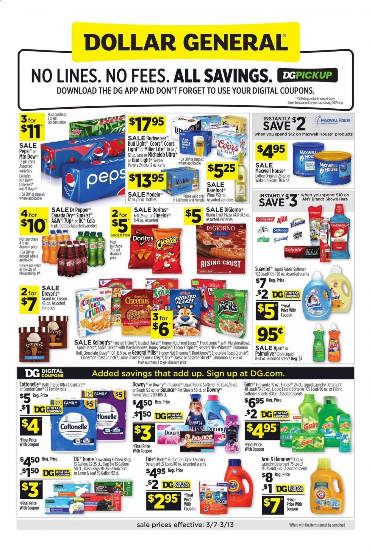 Dollar General (CA, NV) Weekly Ad Flyer March 7 to March 13