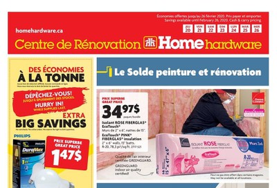 Home Hardware Building Centre (QC) Flyer February 20 to 26