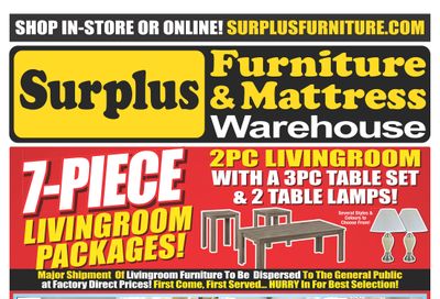 Surplus Furniture & Mattress Warehouse (Winnipeg) Flyer March 8 to 21