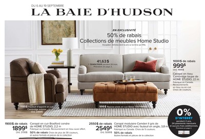 Hudson's Bay (QC) Home Sale Flyer September 6 to 19