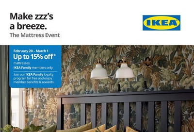 Ikea The Mattress Event Flyer February 20 to March 1