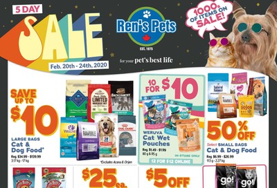 Ren's Pets Depot Flyer February 20 to 24