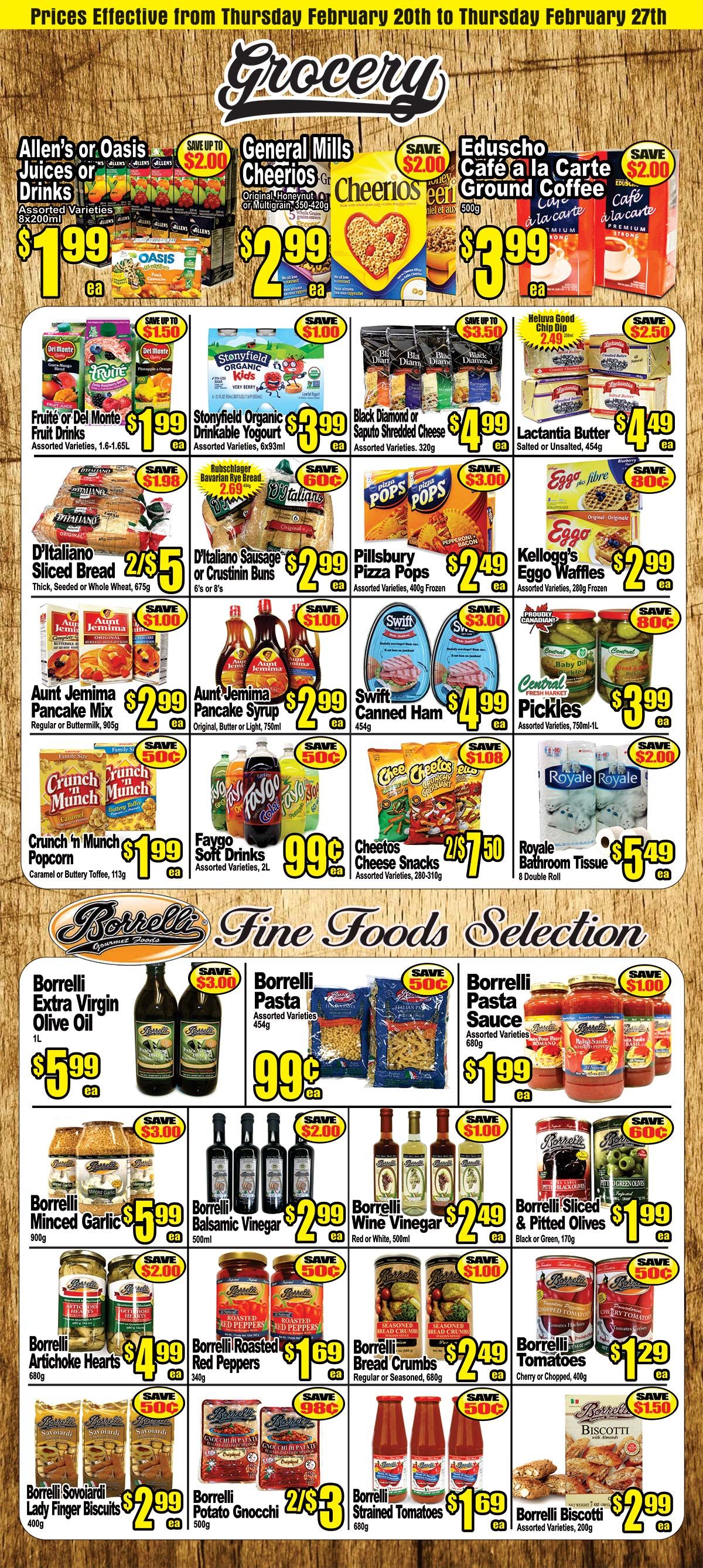 Central Fresh Market Flyer February 20 to 27