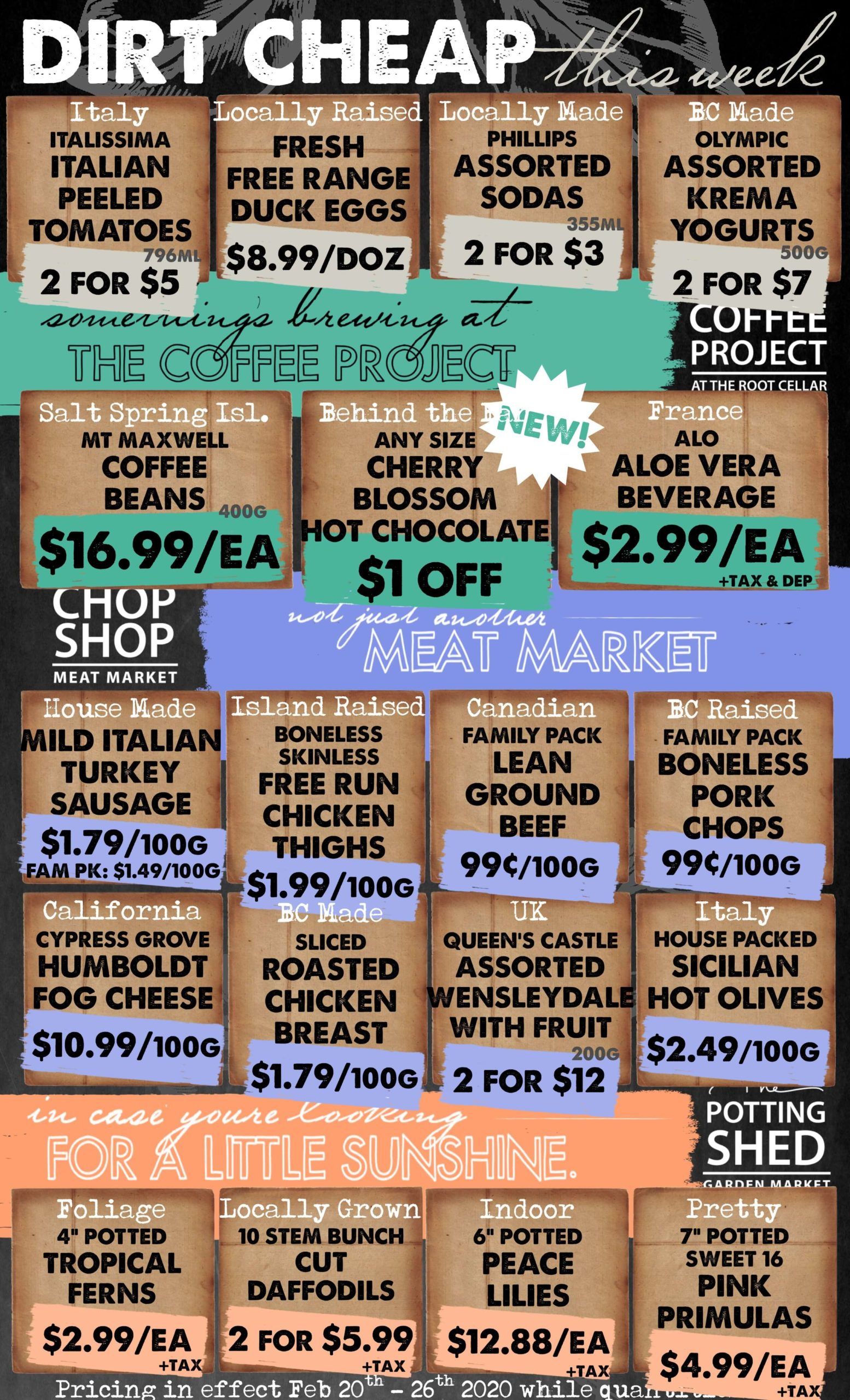 The Root Cellar Flyer February 20 to 26