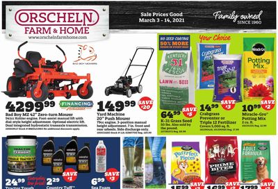 Orscheln Farm and Home Weekly Ad Flyer March 3 to March 14