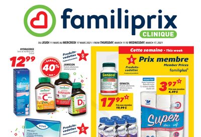 Familiprix Clinique Flyer March 11 to 17